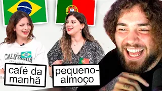 Elas compararam palavras portuguesas com brasileiras e não perceberam nada...