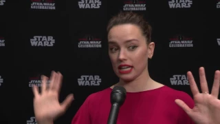 Star Wars: The Last Jedi: Daisy Ridley "Rey" Star Wars Celebration 2017 Interview | ScreenSlam