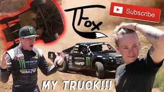 Tanner Fox Broke My Race Truck!! Worlds Craziest Truck Jump!