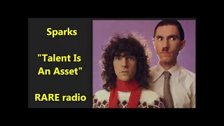 Sparks "Talent Is An Asset (And little Albert has it)" RARE live radio 1974 GREAT Ron Mael LYRICS