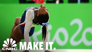 Simone Biles Shares Her Pre-Competition Pep Talk | CNBC Make It.