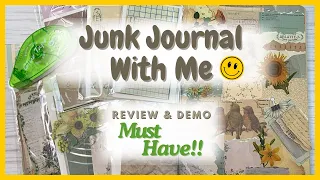 Junk Journal With Me! | Review & Demo Paper Kit *MUST HAVE* | ASMR