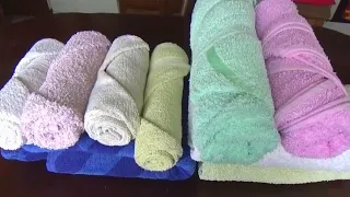 Как просто и красиво сложить полотенца ● Dekoracija peškira ●  Towel decoration #decoration #towels