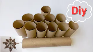 very beautiful! Recycled idea with toilet paper rolls