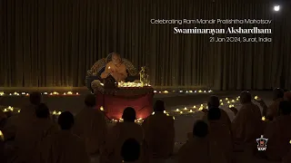 Arti Celebrating Shri Ram Mandir Pratishtha Mahotsav, Kanad, Surat, 21 Jan 2024