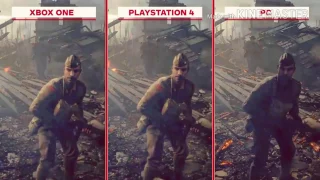 BATTLEFIELD 1 - Graphics Comparison (PS4/XBOX ONE/PC)