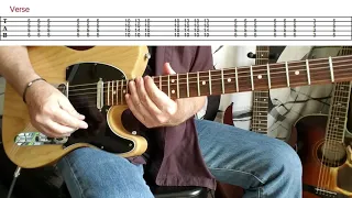 BROWN SUGAR GUITAR LESSON - How To Play BROWN SUGAR By The Rolling Stones