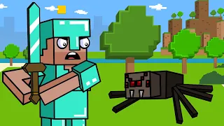 Spider XP Farming | Block Squad (Minecraft Animation)