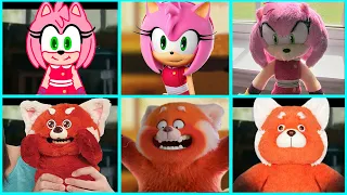 Sonic The Hedgehog Movie - Turning Red vs AMY SONIC BOOM Uh Meow All Designs Compilation 2