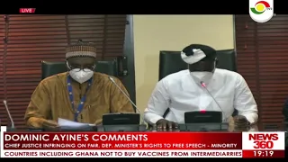 DOMINIC AYINE'S COMMENTS AND MATTERS ARISING