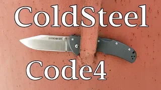 Нож Cold Steel Code4 обзор и тесты, а также немного критики.