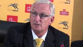 Gordon Igesund Bafana Bafana vs Brazil