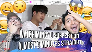 Watch Mingyu suffer for almost 9 minutes straight | REACTION