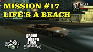 GTA San Andreas - Walkthrough - Mission #17 - Life's a Beach (HD). SALIVA GAMING.