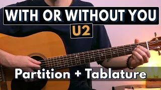 Jouer With Or Without You de U2 | Trouver les accords avec un Capodastre en 2 | Tuto Guitare (+TAB)