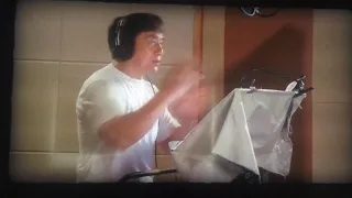 Jackie Chan doing Monkey's voice for the Nut Job 2