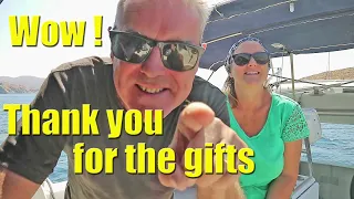 Surprise gifts at a beautiful Greek anchorage - Sailing A B Sea (Ep.089)