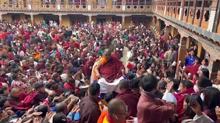 Some Blessing Video Of Sakya Gongma Trichen Rinpoche In Bhutan || Himalayan Buddhist Monks ||