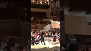 Josef Špaček in dress rehearsal at the Philharmonie, Berlin on 25 January 2020.