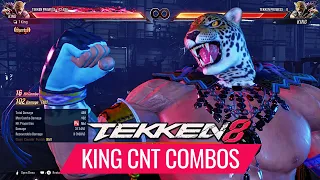 Tekken 8 King High Damage Combos with less Execution || Highest Damage 117 (no reset)