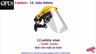 Oxford dictionary - 15. Jobs Safety - learn English vocabulary with picture
