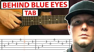 Limp Bizkit - Behind Blue Eyes | Fingerstyle Lesson + Tab | Easy Guitar