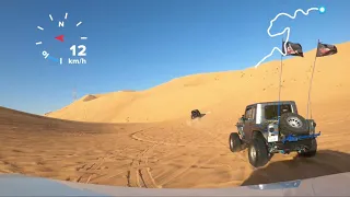 Supercharged Jeep JK Vs Rubicon JLU Taking over the Dunes of Dubai