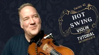 Play Along Hot Club Jazz Violin lesson | Swing 42 | Intermediate to Advanced