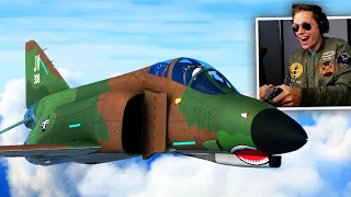 FLYING THE F4 PHANTOM II - Microsoft Flight Simulator