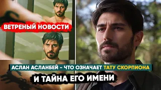 ВЕТРЕНЫЙ /HERCAİ:  АСЛАН АСЛАНБЕЙ - ЧТО ОЗНАЧАЕТ ЕГО ТАТУРОВКА СКОРПИОНА И ТАЙНА ЕГО ИМЕНИ???