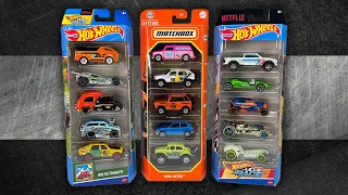 UNBOXING: 2024 Matchbox MBX Retro & Hot Wheels Let's Race & Getaways 5-Packs w/Netflix Show Tie-in