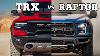 2021 Ram TRX vs 2021 Ford Raptor!..Its a closer comparison than you think |Hellcat vs GT500