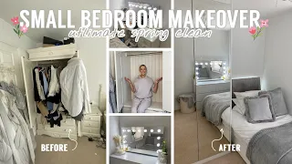 SMALL BEDROOM MAKEOVER | ULTIMATE SPRING CLEAN🌷💐 tips for space optimisation and organisation