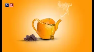 Photoshop Creative art Orange kettles manipulation | Speed Art | by Ju Joy Design Bangla