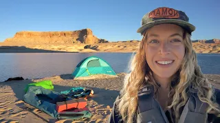 overnight alone on desert island and exploring canyons