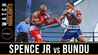 Spence Jr. vs Bundu HIGHLIGHTS: August 21, 2016 - PBC on NBC