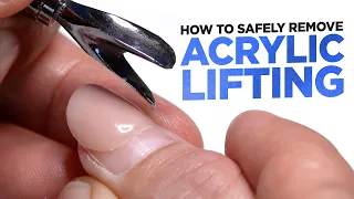 How to Safely Remove Acrylic Lifting | Using an Electric File.