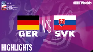 Germany vs. Slovakia - Game Highlights - #IIHFWorlds 2019