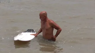 Kelly Slater Surfing in Medewi point break and beach break, West Coast Bali - Indonesia