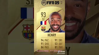 Henry card evolution!! 🐐🇫🇷 #henry #fifa #football #foryou