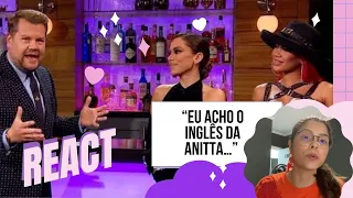 React - Anitta no *James Corden* (com Saweetie)