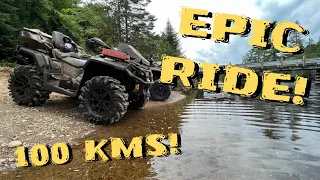 EPIC 100km ATV Ride in Kearney, Ontario! Can-Am Outlander 850's