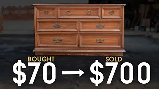 Furniture Makeover // Flipping A Facebook Marketplace Dresser For Profit