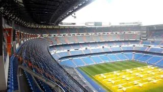 Real Madrid - A view of the Santiago Bernabeu from the very highest point