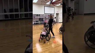 Wheelchair dance practice