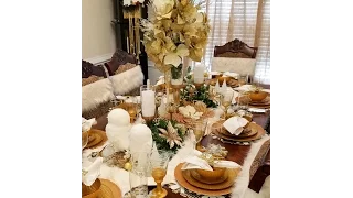 Dollar Tree Z-Gallery Inspired Tablescape