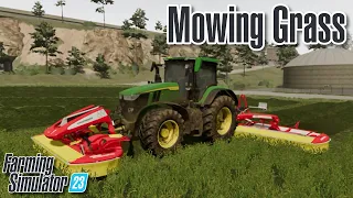 Mowing Grass in Farming Simulator 23