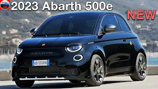 NEW 2023 Abarth 500e in Black - Visual REVIEW