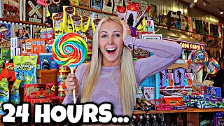 LIVING IN A CANDY STORE FOR 24 HOURS!