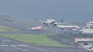 5 DIFFICULT LANDINGS Windy Day at Madeira Airport